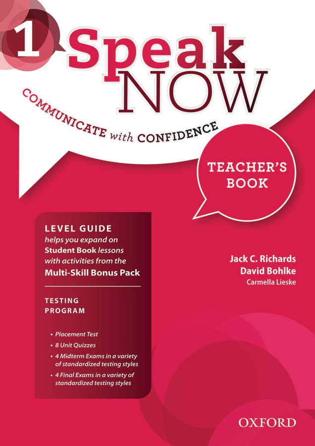 Speak NOW - Teacher's Book with Testing Program and Online