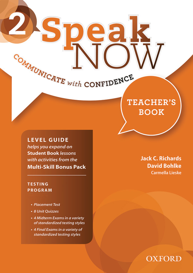 Speak NOW - Teacher's Book with Testing Program and Online