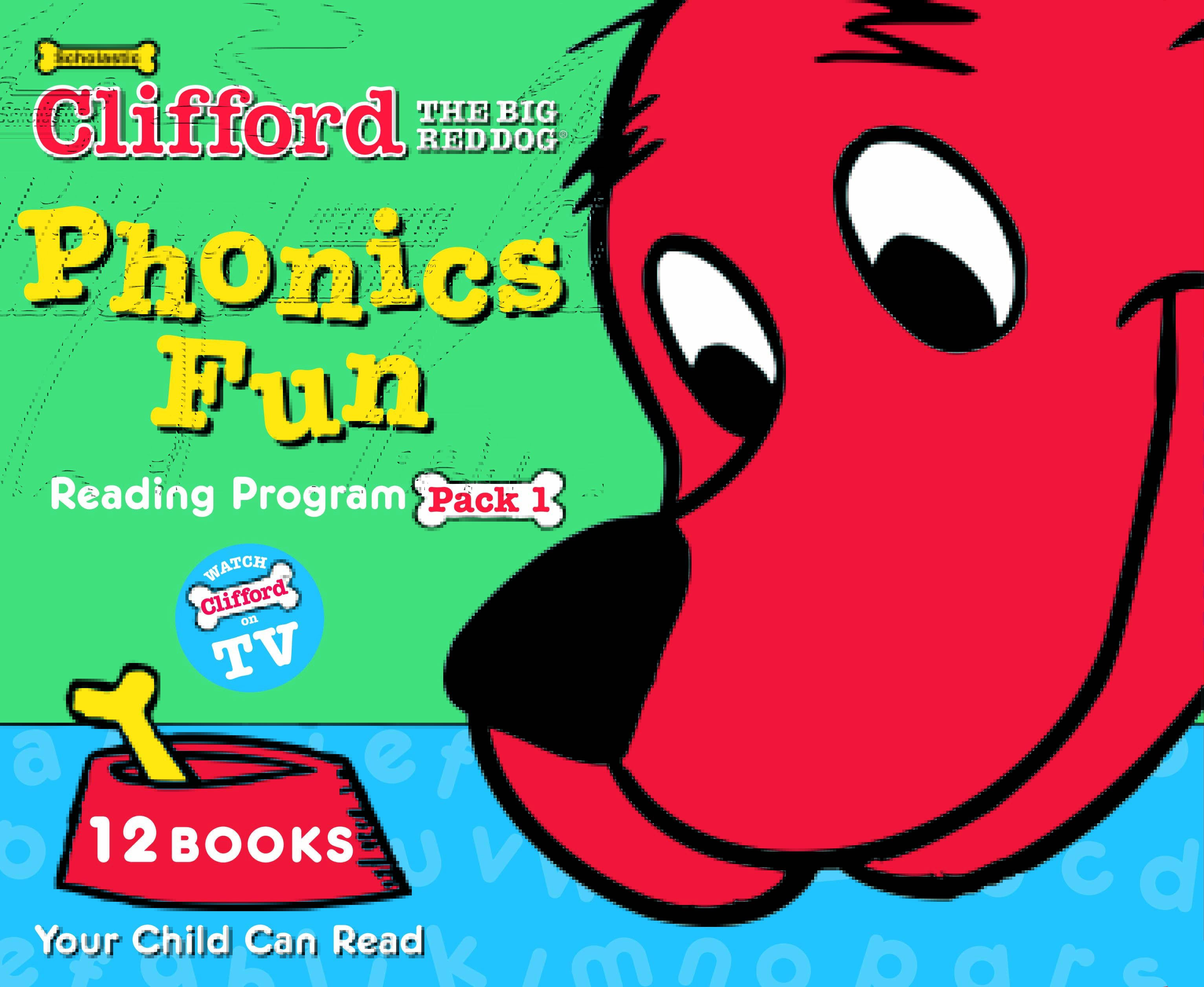 Clifford Phonics Fun - 12 Books + CD + Japanese Guide (Pack 1) by