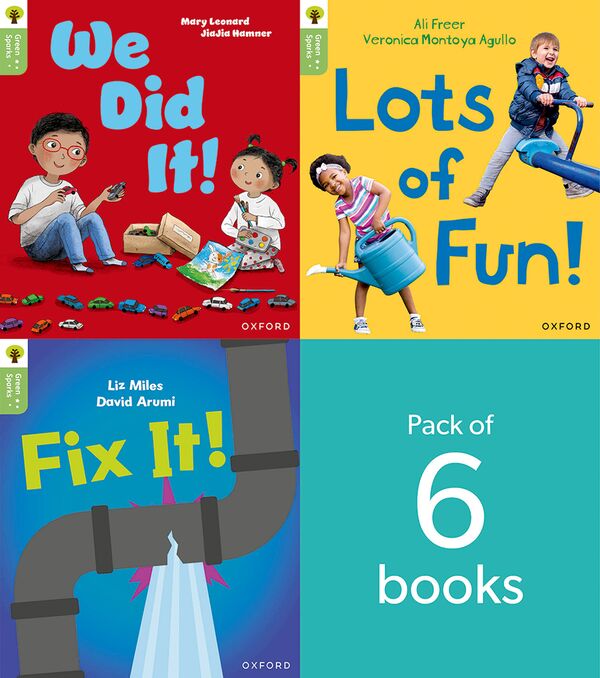 Oxford Reading Tree: Green Sparks - Level 2 Pack of 6 by Roderick